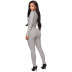 women s sexy long zipper jumpsuit nihaostyles clothing wholesale NSJCF71092