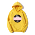 nihaostyle clothing wholesale Hooded cartoon big mouth print long-sleeved fleece sweater NSYAY66477