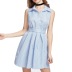wholesale clothing Nihaostyles lapel waist sleeveless striped shirt dress NSGMY65817