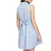 wholesale clothing Nihaostyles lapel waist sleeveless striped shirt dress NSGMY65817