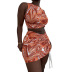 wholesale women s clothing Nihaostyles drawstring lace mini ultra short sexy bag hip skirt set NSDLS65859