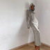 wholesale women s clothing Nihaostyles side splicing hooded slim long dress NSDLS65872