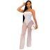 wholesale clothing Nihaostyles sexy solid color high elasticity jumpsuit NSCN65885