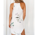 wholesale women s clothing Nihaostyles round neck print suspender sleeveless dress NSXIA66252
