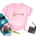 nihaostyle clothing wholesale Finger Heart Print Crew Neck Slim T-shirt NSYAY66495