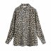 wholesale women s clothing Nihaostyles summer leopard print satin shirt  NSAM66293