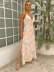 wholesale clothing vendors Nihaostyles printing halter strap split dress NSYI66330