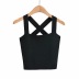 Flat Open Back Cross Knitted Suspender Top NSHS66338
