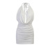 wholesale clothing vendors Nihaostyles deep V pile neck dress  NSYLF66455