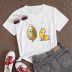 wholesale clothing Nihaostyles cute potato print casual short-sleeved T-shirt  NSYAY67094