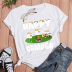 wholesale clothing vendors Nihaostyles Cute cartoon letter printing casual short-sleeved T-shirt NSYAY67084