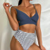 wholesale clothing vendors Nihaostyles chest pad split swimsuit  NSDYS66569