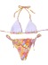 wholesale clothing vendors Nihaostyles floral sexy halter strap bikini NSDYS66574