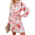 wholesale clothing vendors Nihaostyles V-neck long-sleeved waist slimming dress NSHHF66589