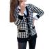 Nihaostyle Clothing Wholesale houndstooth knitted cardigan NSQYS66624