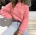 Nihaostyle Clothing Wholesale new women s solid color round neck fashion casual sweater NSHML66636