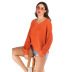 Nihaostyle Clothing Wholesale otoño nuevo suéter con cuello en v de color sólido NSYYF66667