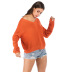 Nihaostyle Clothing Wholesale autumn new solid color v-neck sweater NSYYF66667