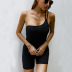 wholesale clothing vendors Nihaostyles solid color sexy one-shoulder adult jumpsuit NSYYF66678