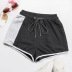 wholesale clothing vendors Nihaostyles Wide Leg Pants Contrasting Color Drawstring Sports Casual Shorts NSYYF66681