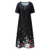 nihaostyle clothing wholesale Retro Print Dress NSYIC66815