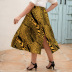 nihaostyle clothing wholesale elastic waist mid-length loose A-line skirt NSLM66830