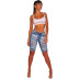 nihaostyle clothing wholesale high elasticity denim pants NSYB66909