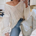 Solid Color Loose Knitted Tops NSSX66981