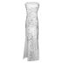 wholesale women s clothing Nihaostyles Wrapped Chest Split Sexy Dress Sequined Dress  NSYSM67000