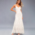 wholesale women s clothing Nihaostyles white sling lace wedding dress NSYSM67011