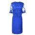 wholesale women s clothing Nihaostyles lace stitching fake two-piece plus size dress NSYSM67014