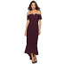 wholesale women s clothing Nihaostyles V-neck strapless short-sleeved tuxedo dress NSYSM67017