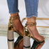 nihaostyle clothing wholesale Block-heeled high-heeled buckle sandals NSYUS67047
