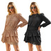 women s lace elastic waist jacquard dress nihaostyles clothing wholesale NSAL72716
