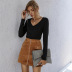 Female’S Solid Color High Waist Skirt NSAL72720