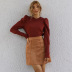 women s pure color slim skirt nihaostyles clothing wholesale NSAL72722