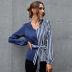 women s V-neck splicing shirt nihaostyles clothing wholesale NSAL72734