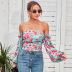 women s printed one-shoulder vest nihaostyles clothing wholesale NSAL72736
