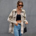 women s plaid long-sleeved cotton cardigan nihaostyles clothing wholesale NSAL72747