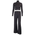women s solid color long-sleeved shirt pants two-piece suit nihaostyles clothing wholesale NSSU72760