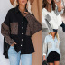 women’s long-sleeved pocket leopard print lapel cardigan nihaostyles clothing wholesale NSZH72768