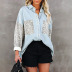 women’s long-sleeved pocket leopard print lapel cardigan nihaostyles clothing wholesale NSZH72768