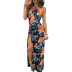 women s digital print floral sleeveless split dress nihaostyles clothing wholesale NSZH72770