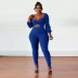 women s solid color fat lady plus size jumpsuit nihaostyles clothing wholesale NSMNS72775