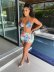 fashion printed swimsuit short skirt two-piece set Nihaostyles wholesale clothing vendor NSTYF72889