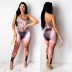 wrapped chest mid-waist jumpsuit Nihaostyles wholesale clothing vendor NSTYF72911