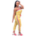 chest-wrapped striped waist strap jumpsuit Nihaostyles wholesale clothing vendor NSTYF72971