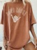 fashion loose letter pattern round neck regular sleeve T-shirt Nihaostyles wholesale clothing vendor NSXPF73049