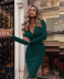 long sleeve solid color dress  Nihaostyles wholesale clothing vendor NSXPF73096