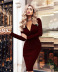 long sleeve solid color dress  Nihaostyles wholesale clothing vendor NSXPF73096